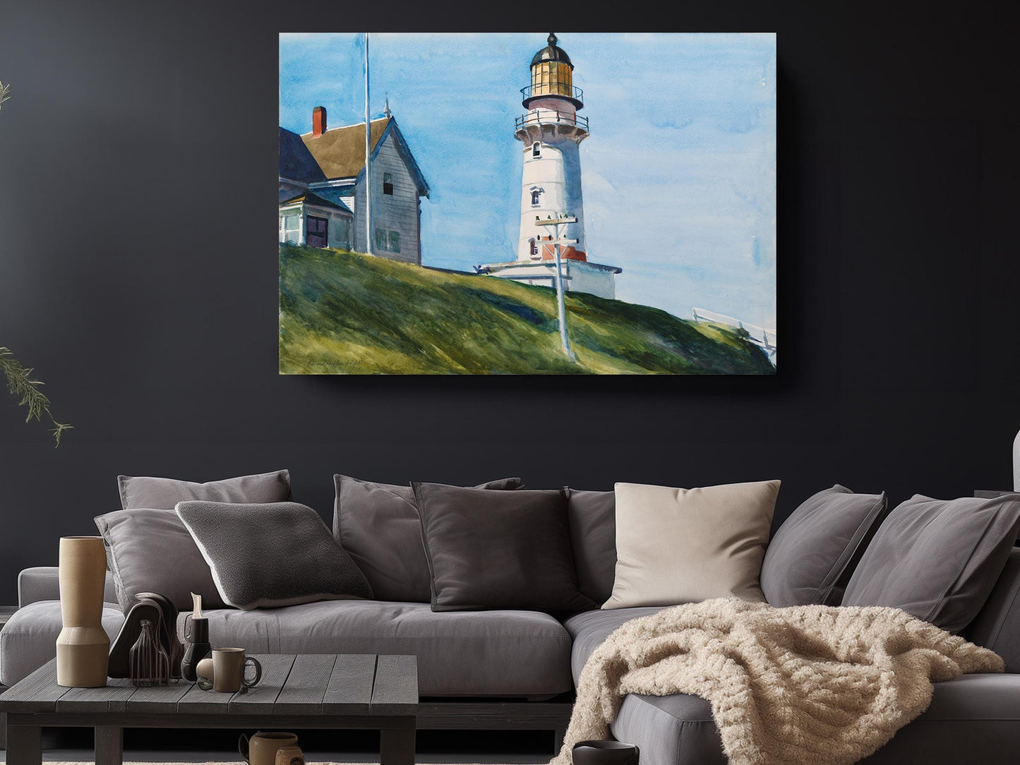 Nubble Lighthouse Canvas Print – Coastal Wall Art | Ready to Hang or Rolled