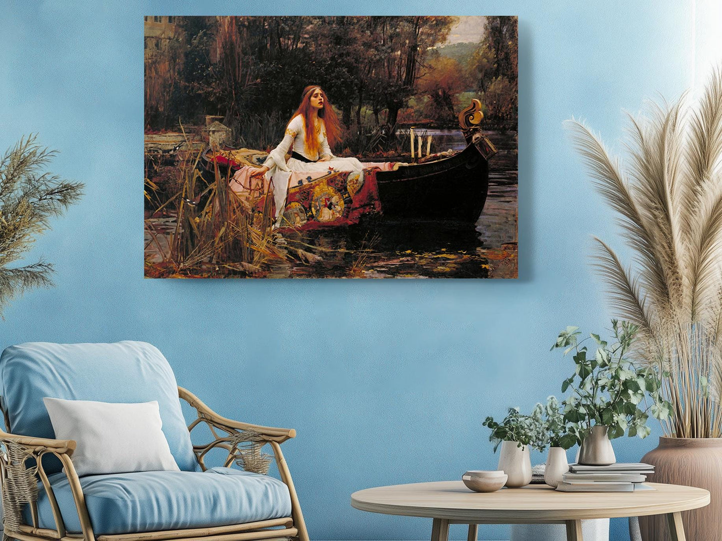Lady of Shalott Canvas | Pre-Raphaelite Art - Museum Quality Wall Print