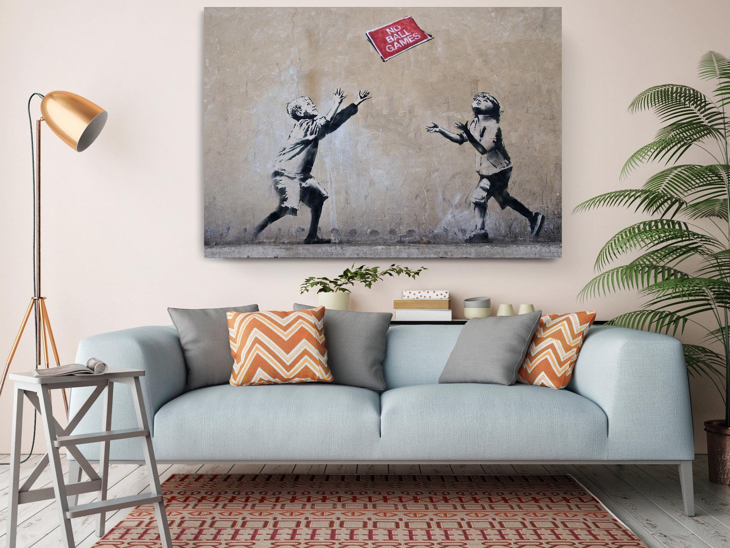 Banksy Canvas Print – Urban Street Art Wall Décor | Ready to Hang or Rolled Canvas