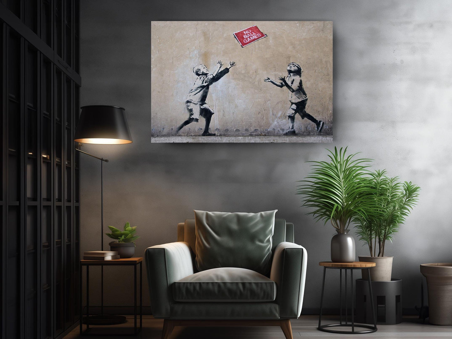 Banksy Canvas Print – Urban Street Art Wall Décor | Ready to Hang or Rolled Canvas