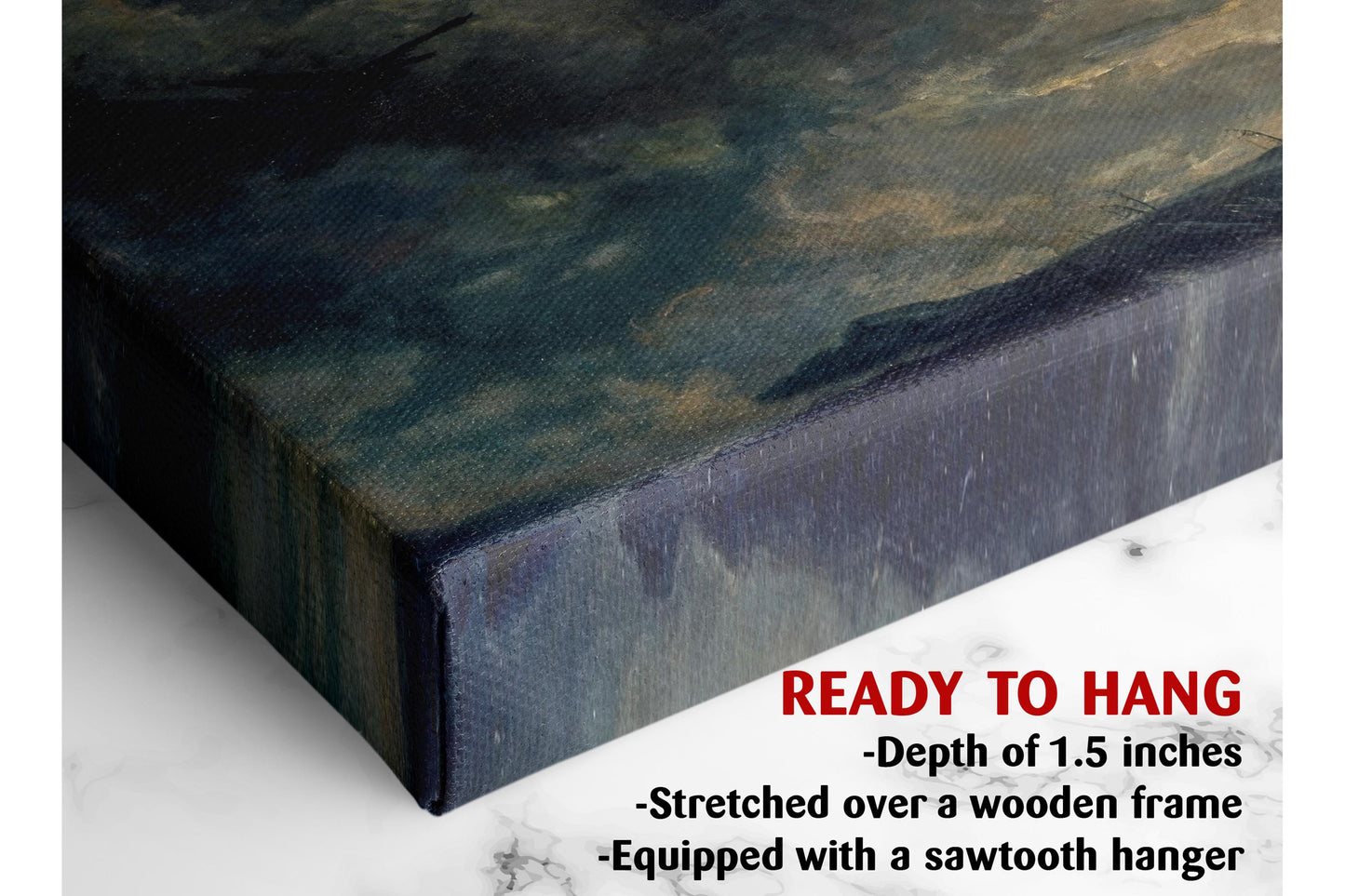 Norse Valkyries Canvas Art – Mythological Wall Art With Twilight Sky Artwork