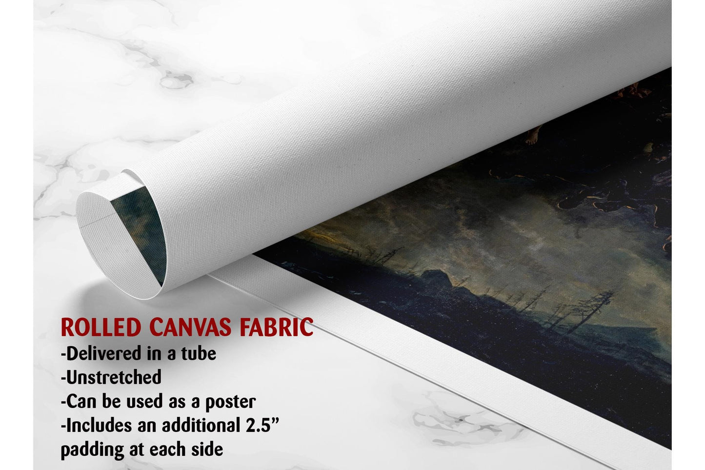 Norse Valkyries Canvas Art – Mythological Wall Art With Twilight Sky Artwork