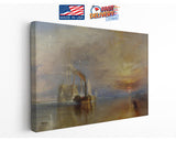 Fighting Temeraire Canvas – Sunset Ocean Sea Art | Museum Quality Print