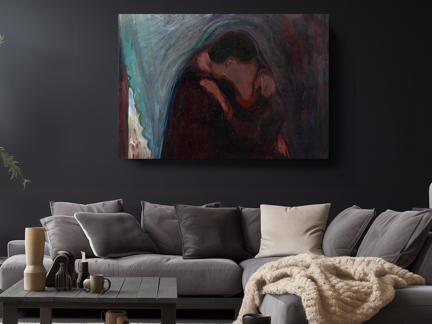 Munch The Kiss Print – Expressionist Art Print | Museum Quality Canvas