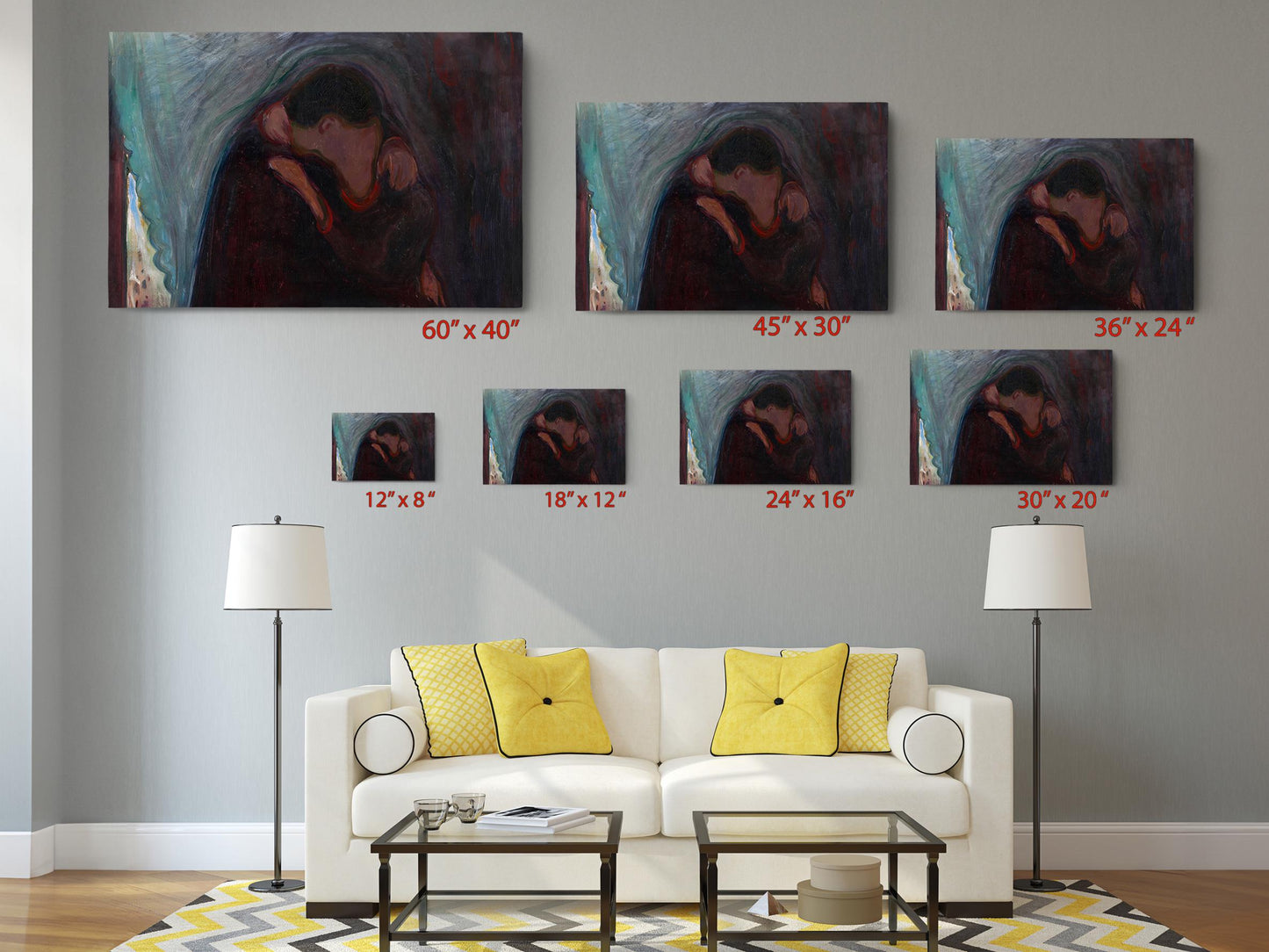 Munch The Kiss Print – Expressionist Art Print | Museum Quality Canvas