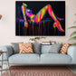 Neon Canvas Print - Abstract Woman Art | Modern Colorful Wall Decor