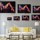 Neon Canvas Print - Abstract Woman Art | Modern Colorful Wall Decor