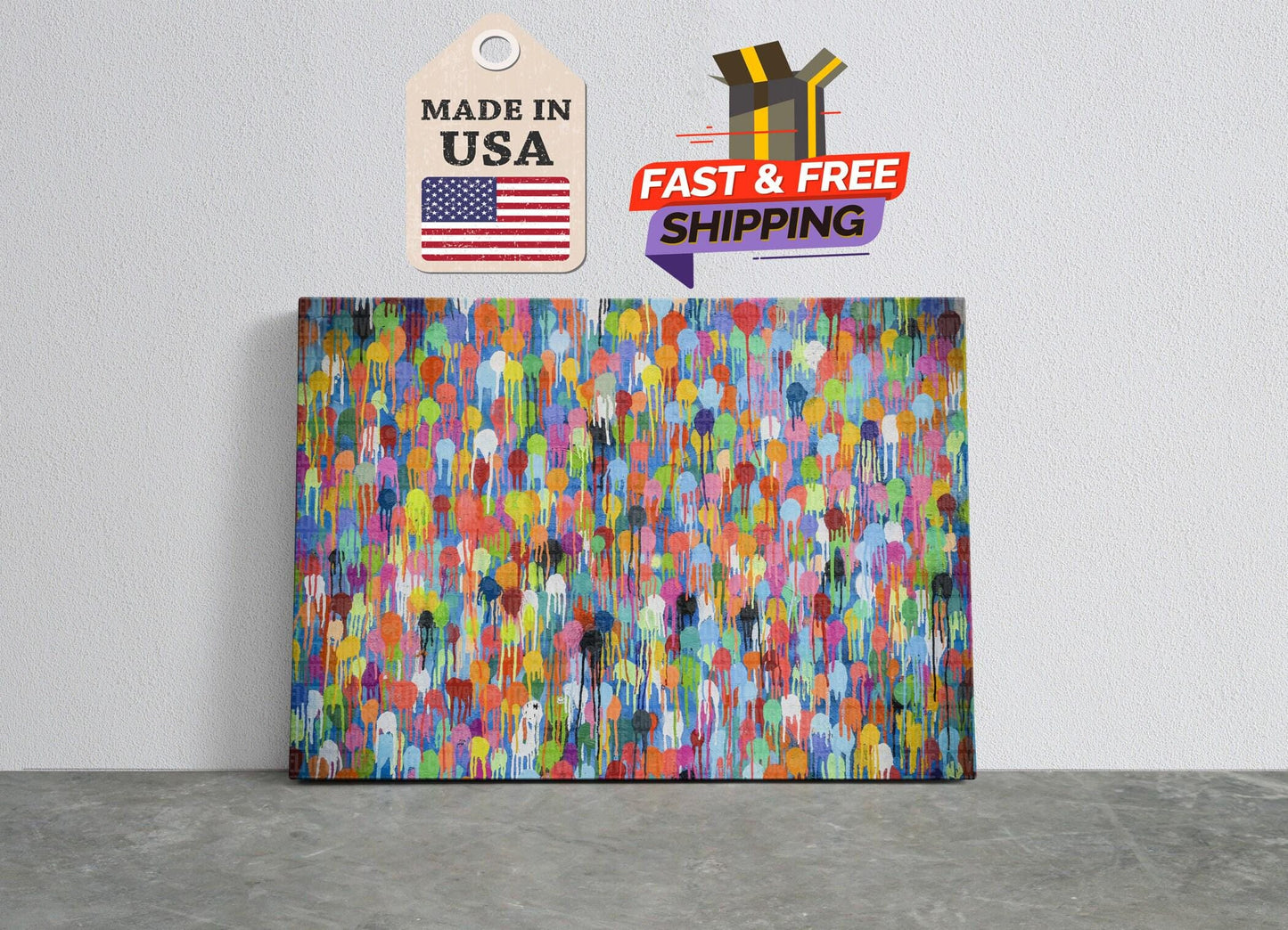 Street Art Canvas Print – Banksy Style Motivational Graffiti, Rolled or Ready to Hang