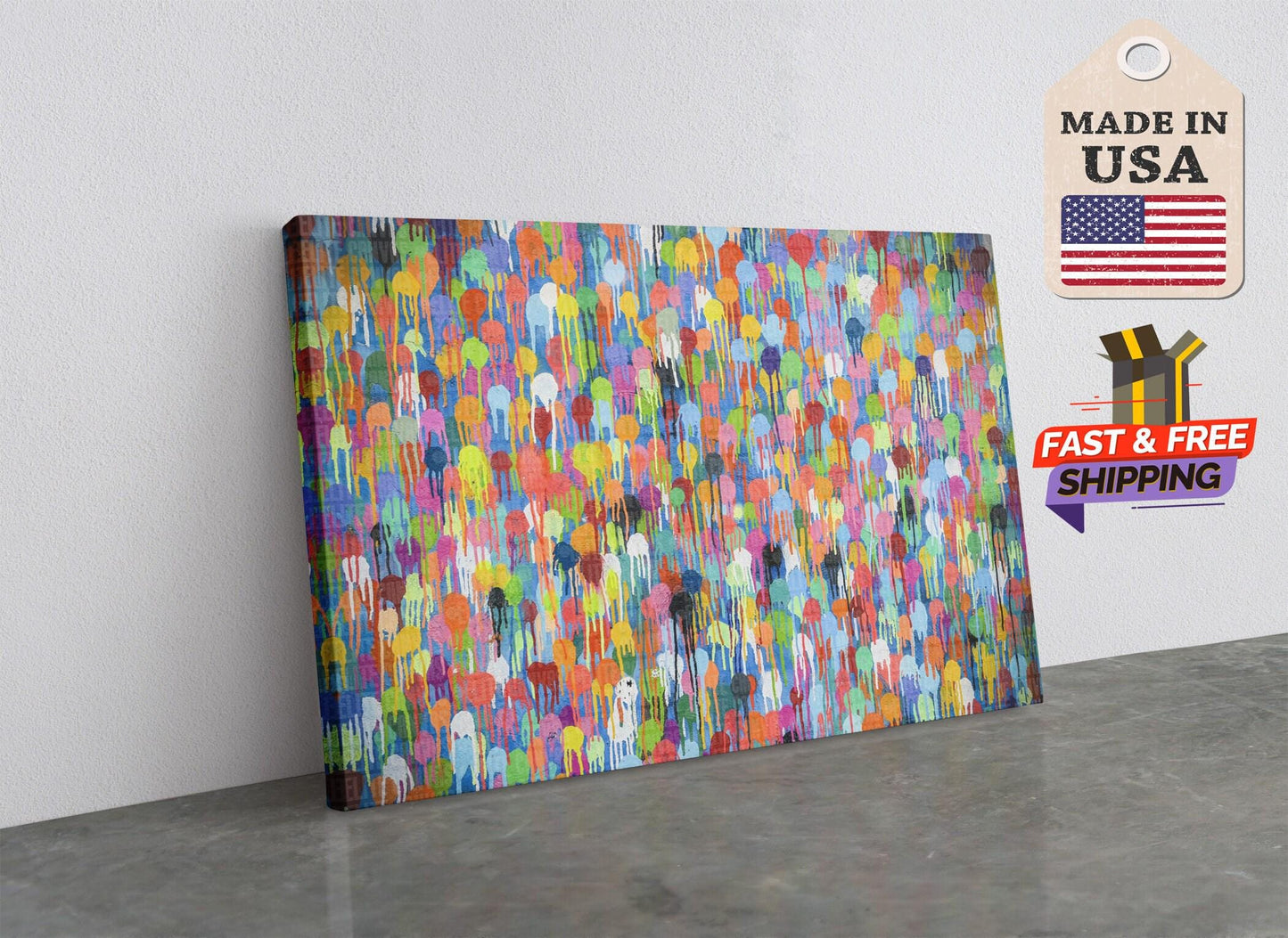 Street Art Canvas Print – Banksy Style Motivational Graffiti, Rolled or Ready to Hang