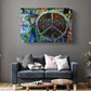 Peace Sign Canvas Art - Handcrafted Boho Chic Wall Decor | Ready to Hang Canvas
