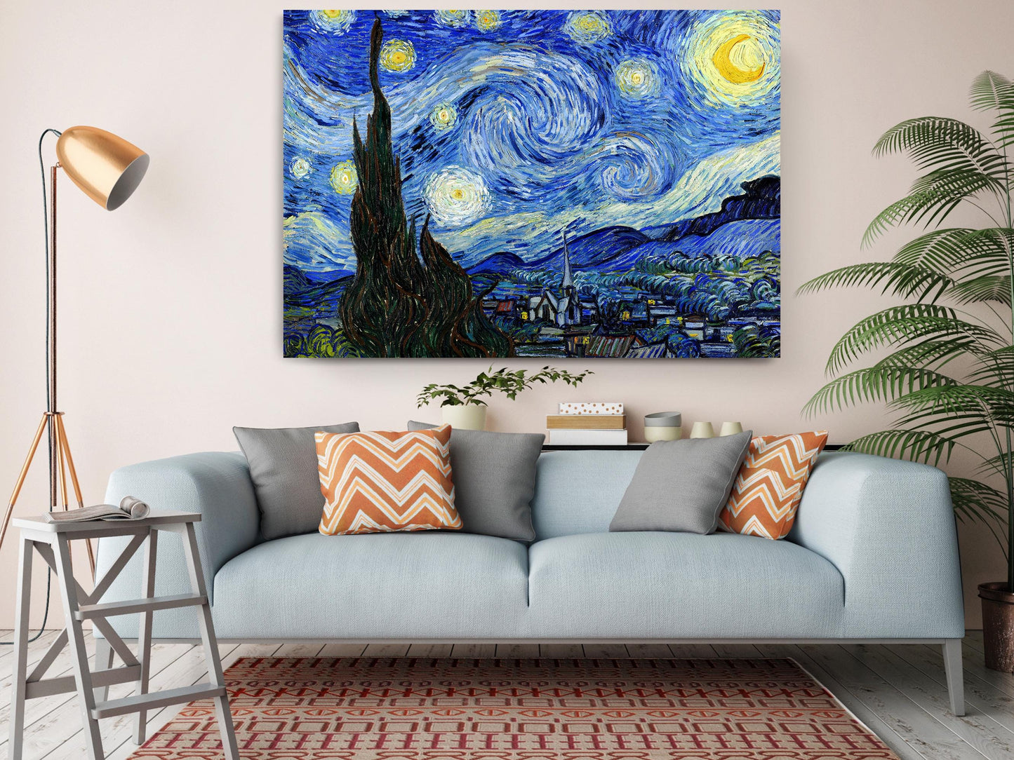 Starry Night Canvas Print – Van Gogh Classic Art Reproduction on Museum Quality Canvas