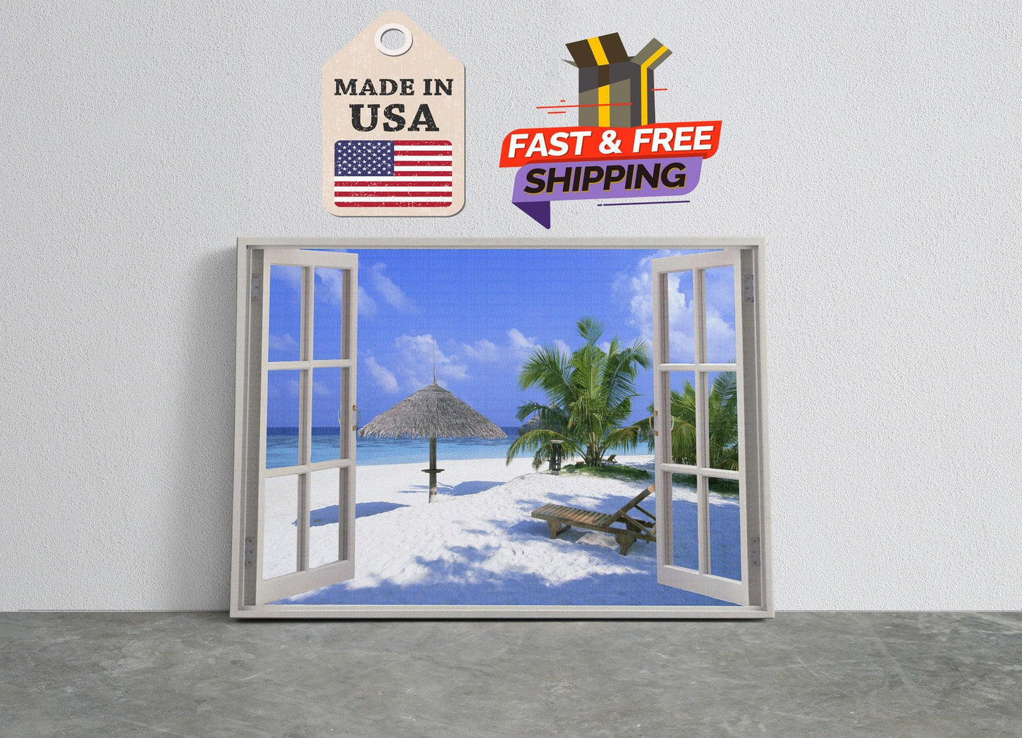 Beach Canvas Art – Coastal Canvas Print | Handcrafted Fade Resistant Wall Decor