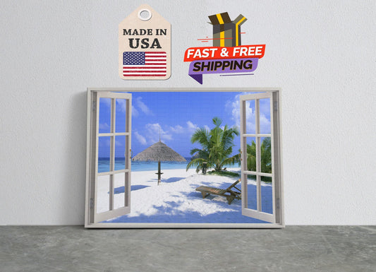 Beach Canvas Art – Coastal Canvas Print | Handcrafted Fade Resistant Wall Decor