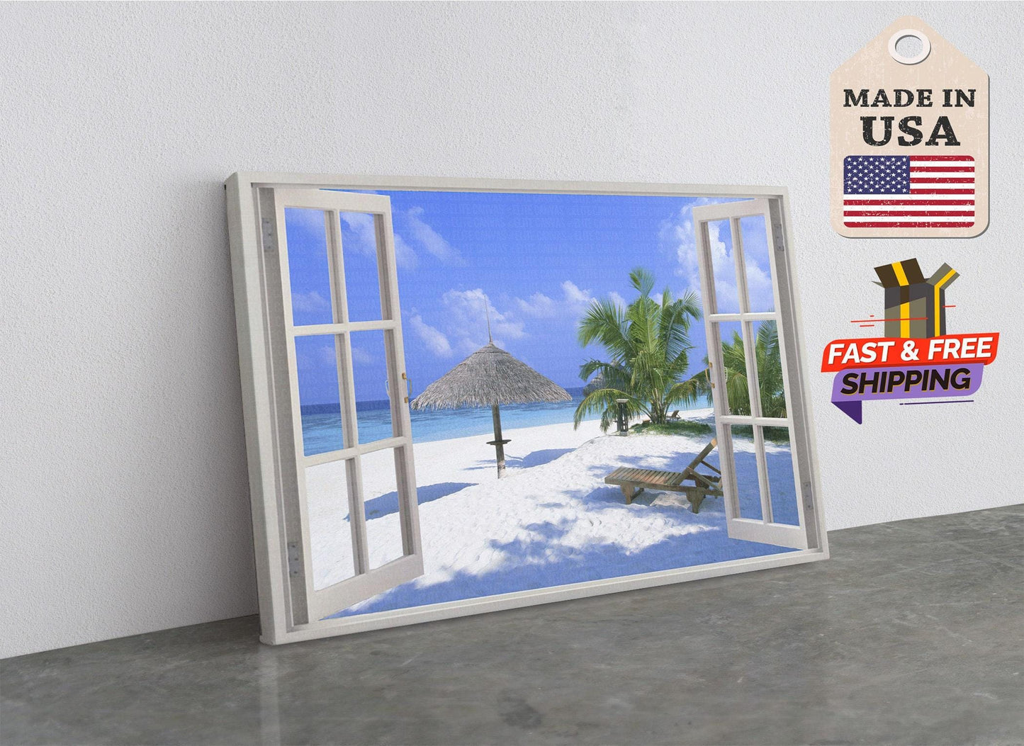 Beach Canvas Art – Coastal Canvas Print | Handcrafted Fade Resistant Wall Decor