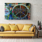 Peace Sign Canvas Art - Handcrafted Boho Chic Wall Decor | Ready to Hang Canvas