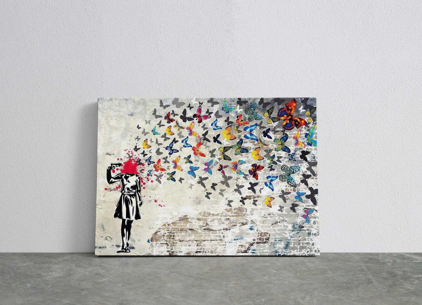 Motivational Butterfly Canvas – Uplifting Quote Art | Framed or Rolled Print