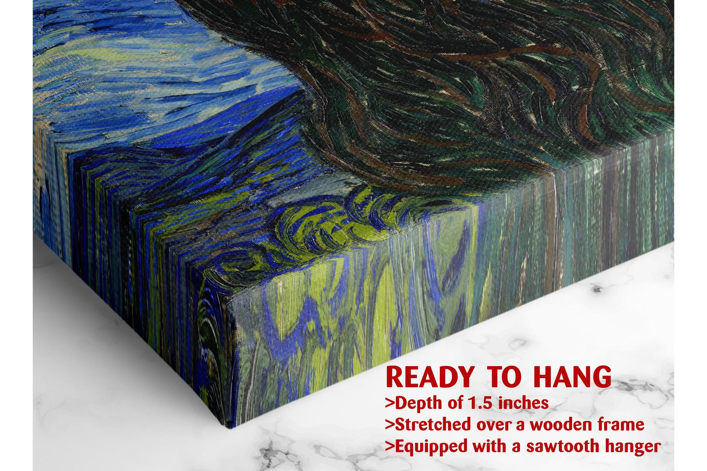 Starry Night Canvas Print – Van Gogh Classic Art Reproduction on Museum Quality Canvas