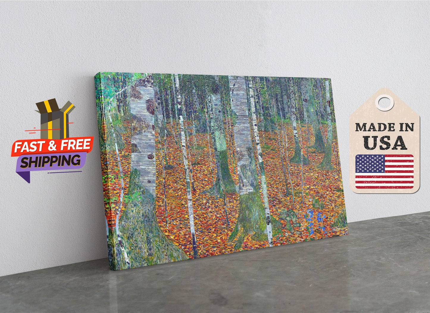 Birch Forest Canvas - Classic Wall Decor | Museum Quality Print on Artist Grade Canvas