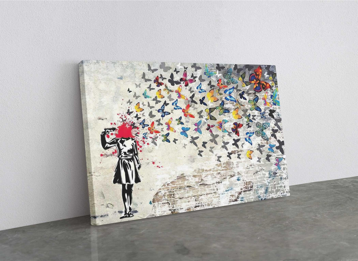 Motivational Butterfly Canvas – Uplifting Quote Art | Framed or Rolled Print