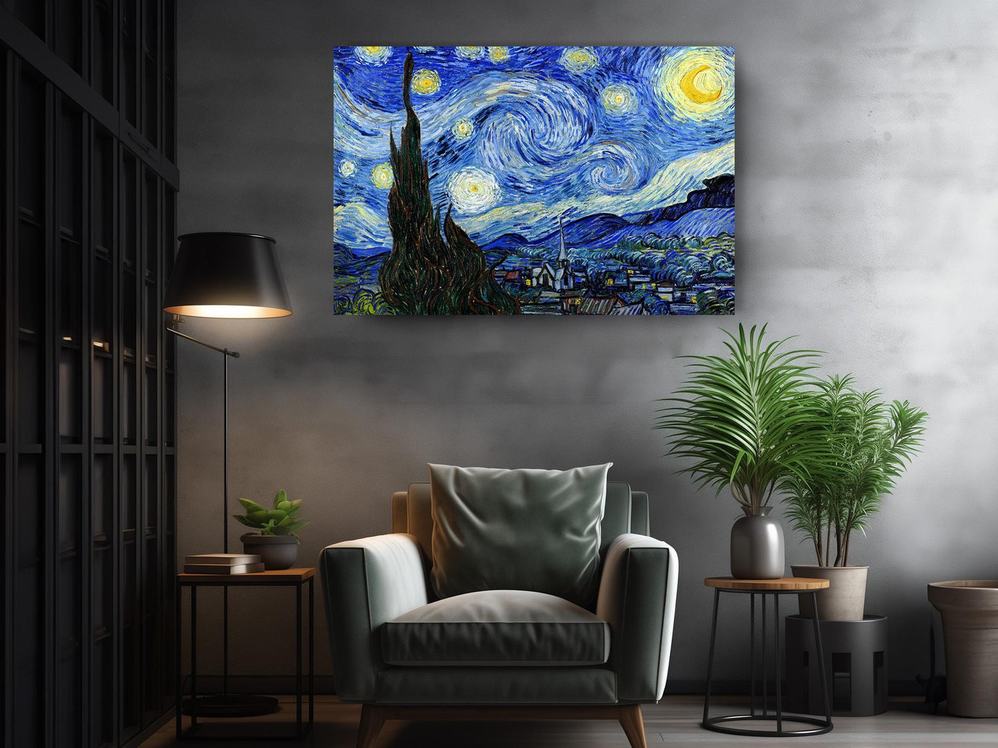 Starry Night Canvas Print – Van Gogh Classic Art Reproduction on Museum Quality Canvas