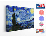 Starry Night Canvas Print – Van Gogh Classic Art Reproduction on Museum Quality Canvas