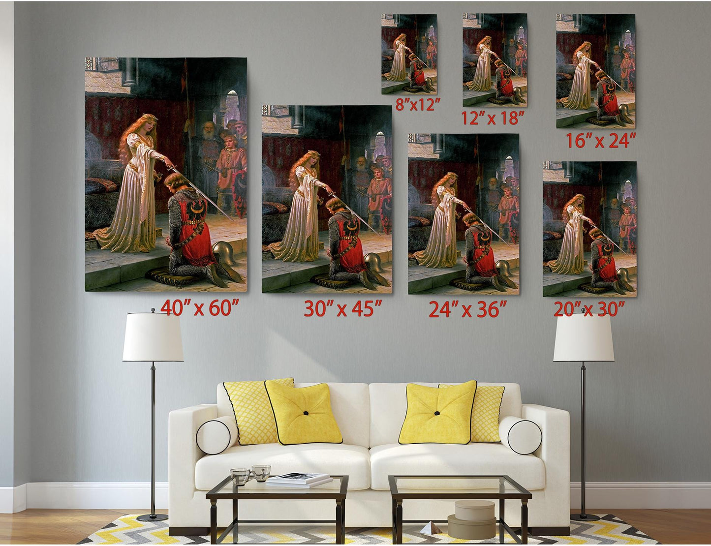 Canvas Print Art – Medieval Artwork Print on Artist Grade Canvas | Ready to Hang or Rolled