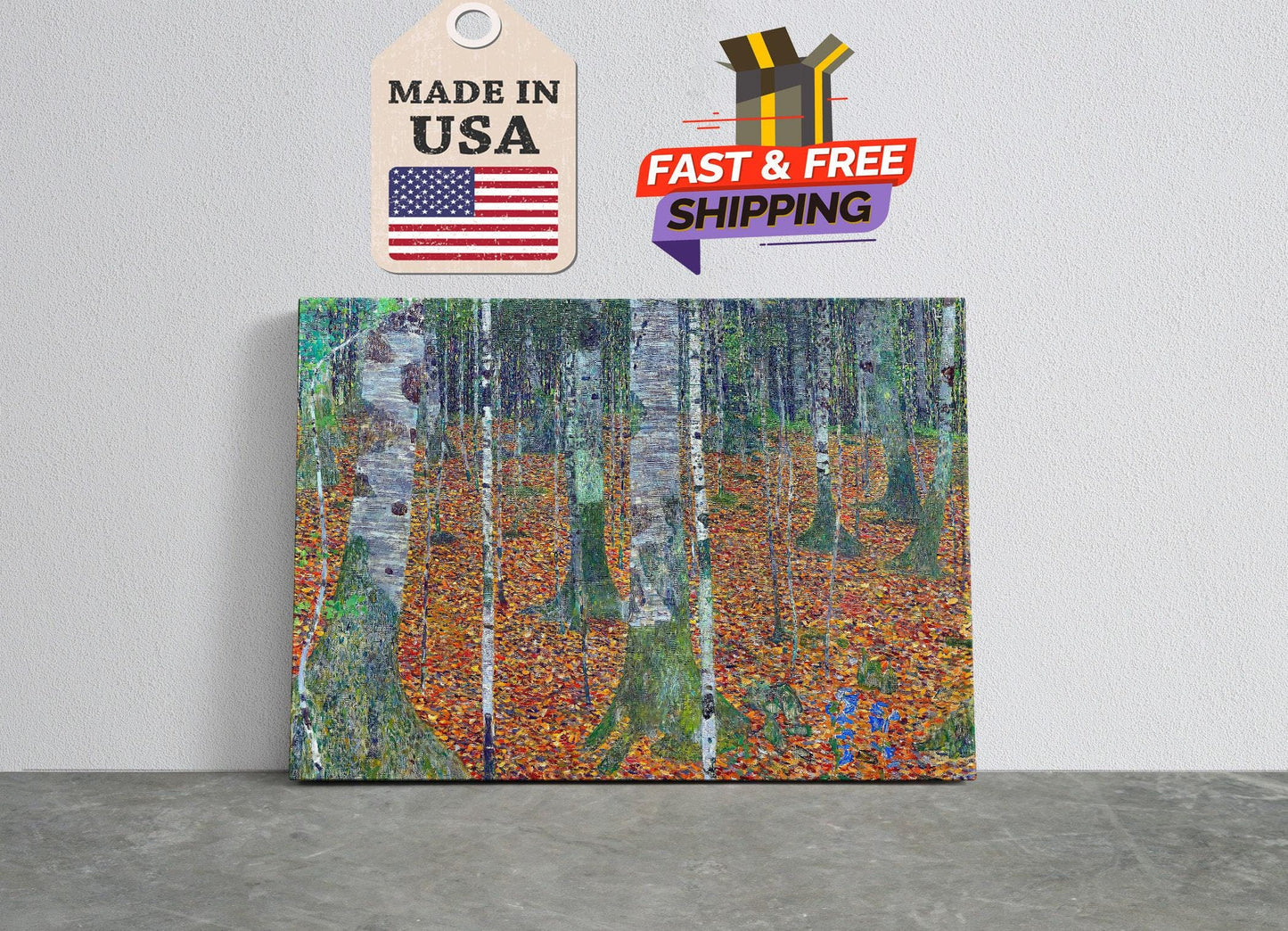 Birch Forest Canvas - Classic Wall Decor | Museum Quality Print on Artist Grade Canvas