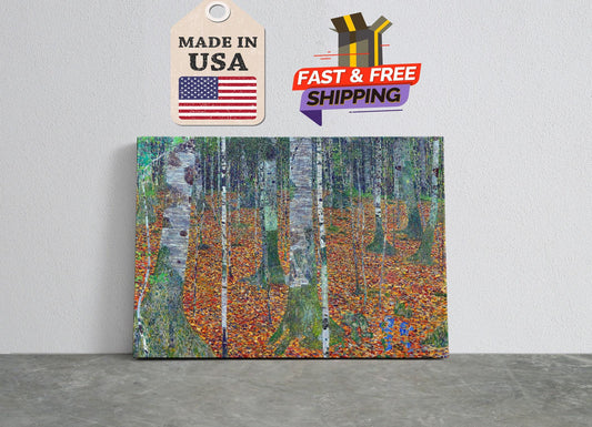 Birch Forest Canvas - Classic Wall Decor | Museum Quality Print on Artist Grade Canvas