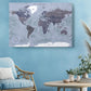 Vintage World Map Print – Museum Quality Canvas Wall Art | Classic Compass Art