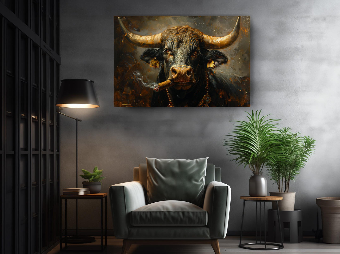 Cigar Canvas Print - Bold Modern Wall Art | Rolled or Ready to Hang Decor