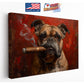 Bulldog Canvas Print – Bold Urban Dog Art | Ready to Hang or Rolled Canvas