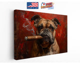 Bulldog Canvas Print – Bold Urban Dog Art | Ready to Hang or Rolled Canvas