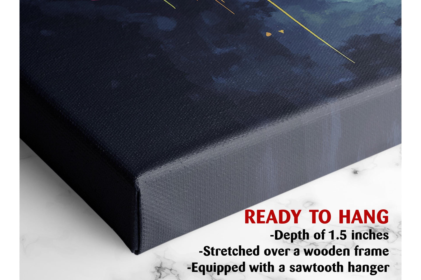 Graffiti Hearts Canvas Print – Colorful Nursery Art | Ready to Hang Wall Art