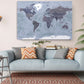 Vintage World Map Print – Museum Quality Canvas Wall Art | Classic Compass Art