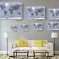 Vintage World Map Print – Museum Quality Canvas Wall Art | Classic Compass Art
