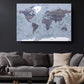 Vintage World Map Print – Museum Quality Canvas Wall Art | Classic Compass Art