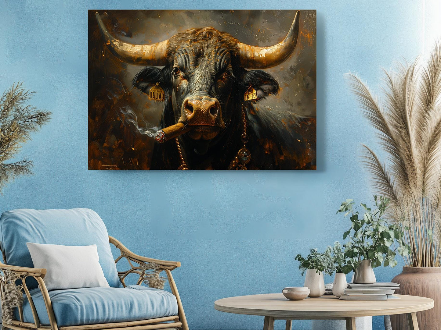 Cigar Canvas Print - Bold Modern Wall Art | Rolled or Ready to Hang Decor