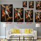 Archangel Michael Canvas Museum Quality Prints – Guido Reni Reproduction Wall Art