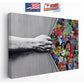 Banksy Canvas Print – Museum Quality Canvas Art Print | Urban Street Art Decor