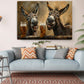 Funny Donkeys Canvas - Humorous Beer Drinking Donkeys Wall Art Print