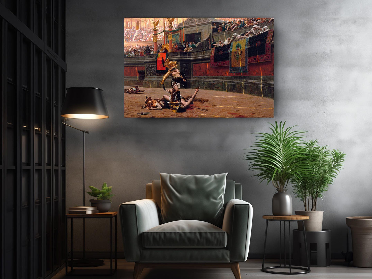 Roman Gladiator Canvas – Historical Wall Art | Museum Quality Print, Ready to Hang