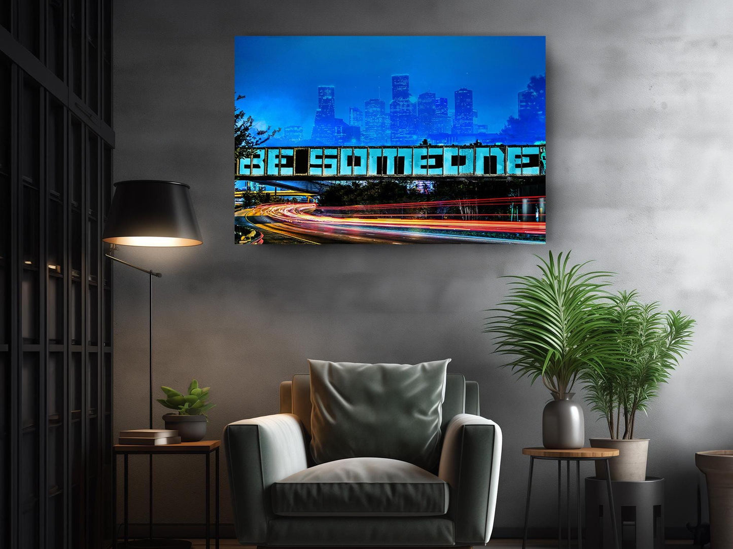 Houston Street Art Canvas | Texas Wall Decor - Museum Quality Landmark Print