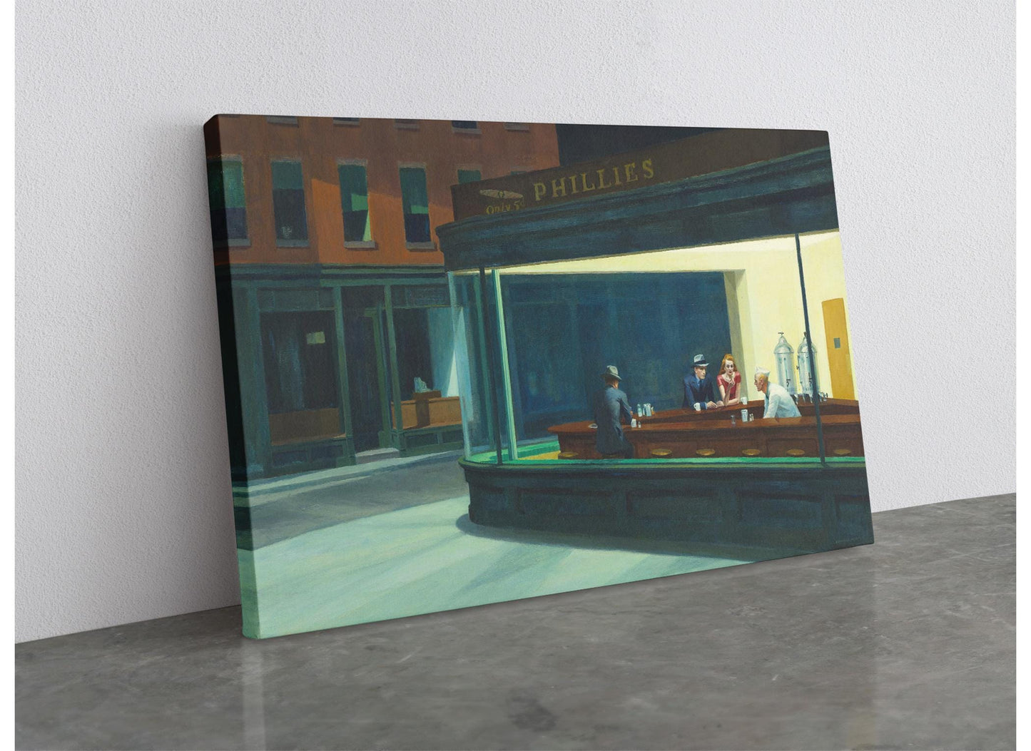 Nighthawks Canvas Print – Edward Hopper Art | Classic Diner Wall Decor