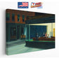 Nighthawks Canvas Print – Edward Hopper Art | Classic Diner Wall Decor