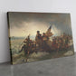 Crossing the Delaware Canvas Historic Patriotic Wall Art – Museum Quality Print