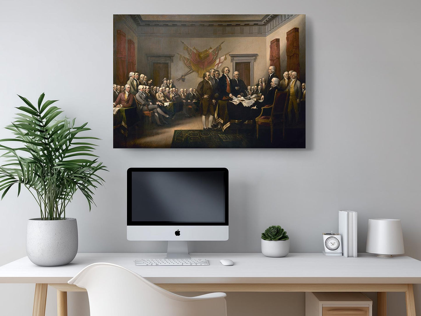 Declaration of Independence Print - Museum Quality Canvas Wall Art USA History