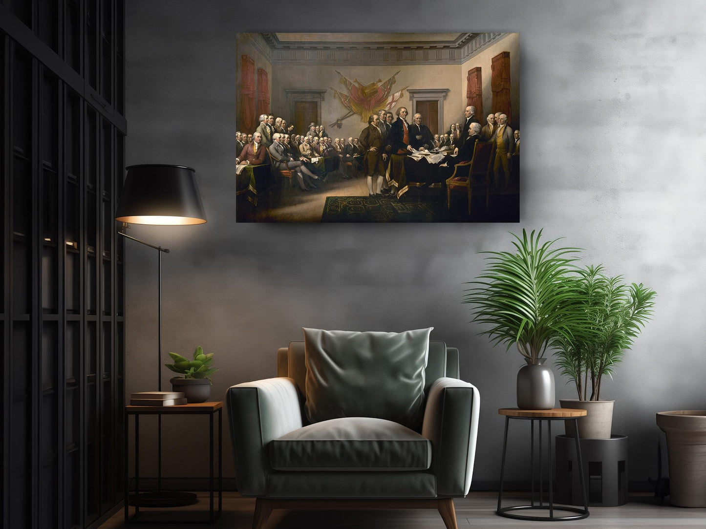 Declaration of Independence Print - Museum Quality Canvas Wall Art USA History