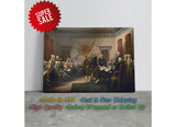 Declaration of Independence Print - Museum Quality Canvas Wall Art USA History