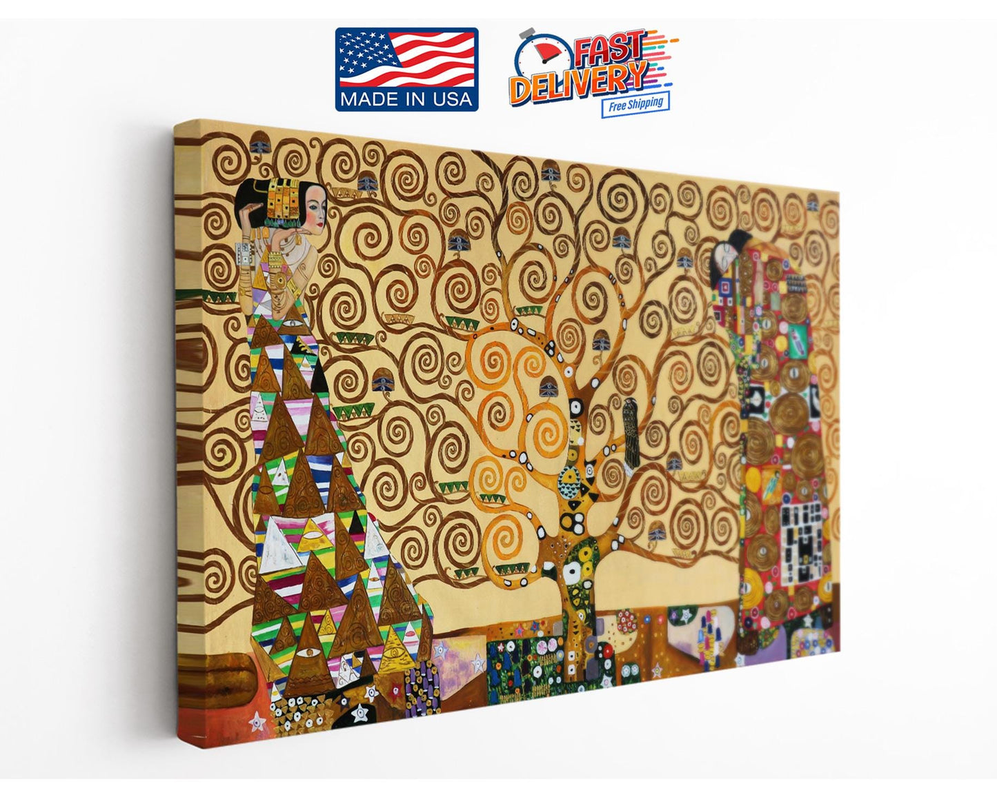 Tree of Life Canvas Print - Klimt Art Print | Museum Quality Wall Decor