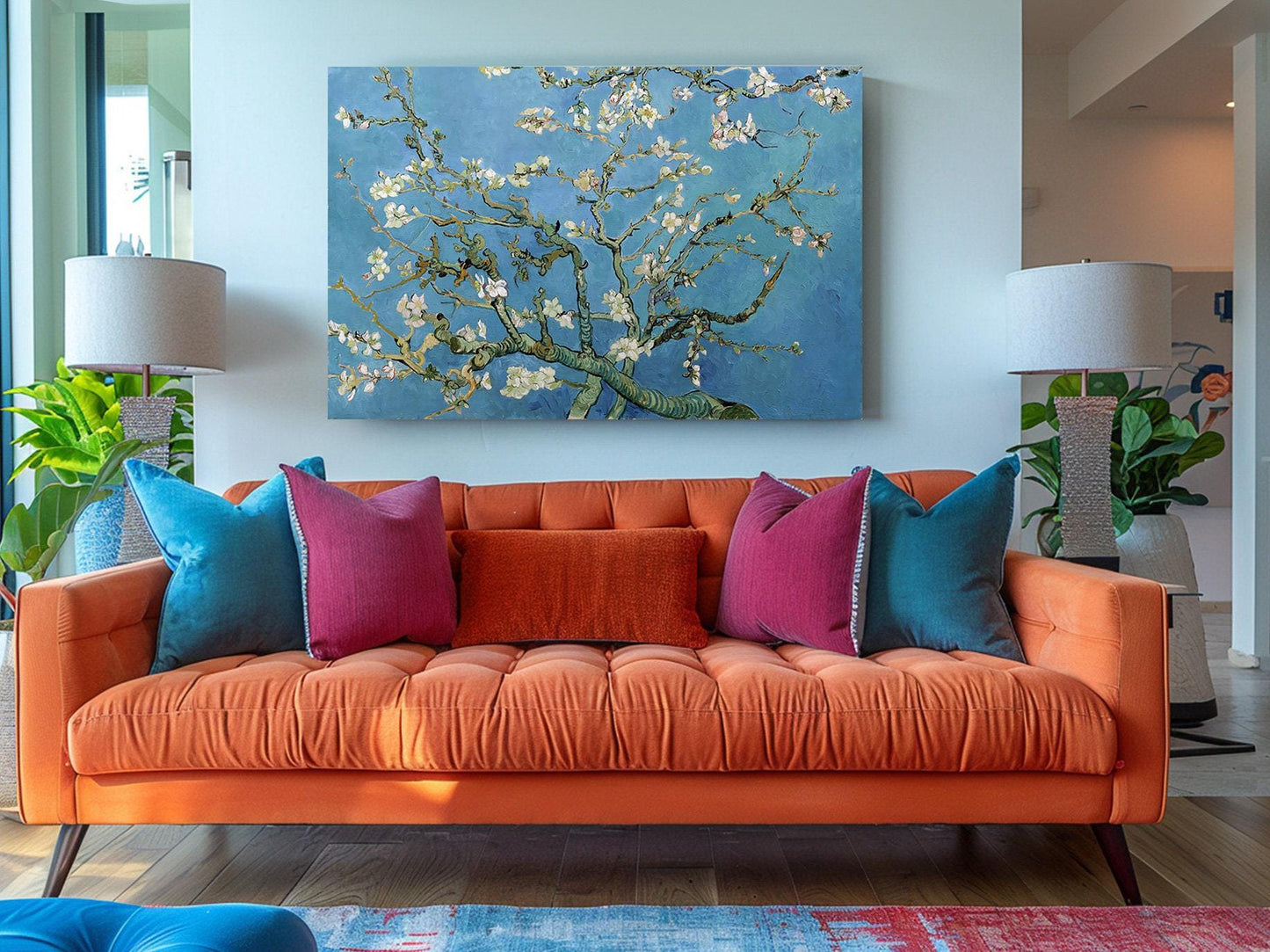 Van Gogh Canvas Print – Almond Blossoms Handcrafted Wall Art | Museum Quality Canvas